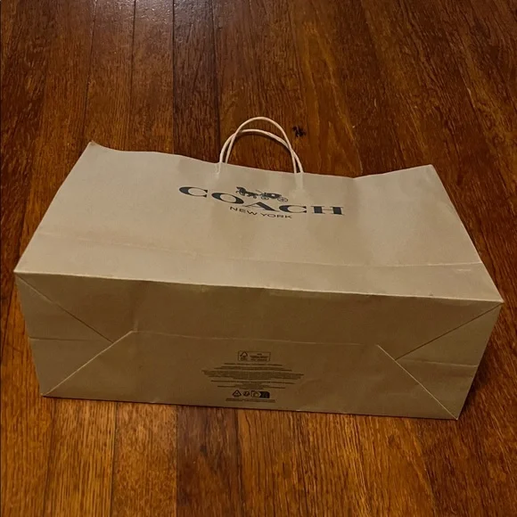 Coach Brown Paper Shopping Bag - Picture 4 of 9